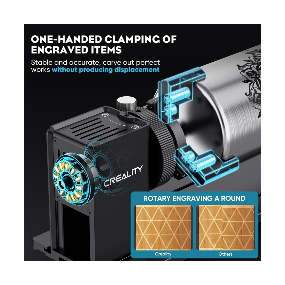 Rotary Roller Pro, 4 in-1 Multi-Functional Laser Rotary Roller Y-axis Jaw Chu...