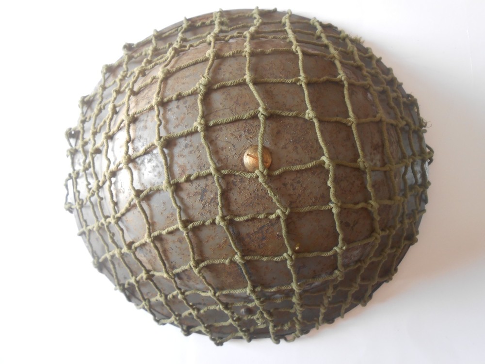 chunky   large hole thick  2ww  cotton  Helmet net   British Army second war