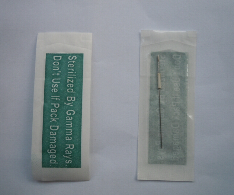 100pcs 5RL permanent tattoo makeup machine needle for eyebrow with 20 pc ink cup