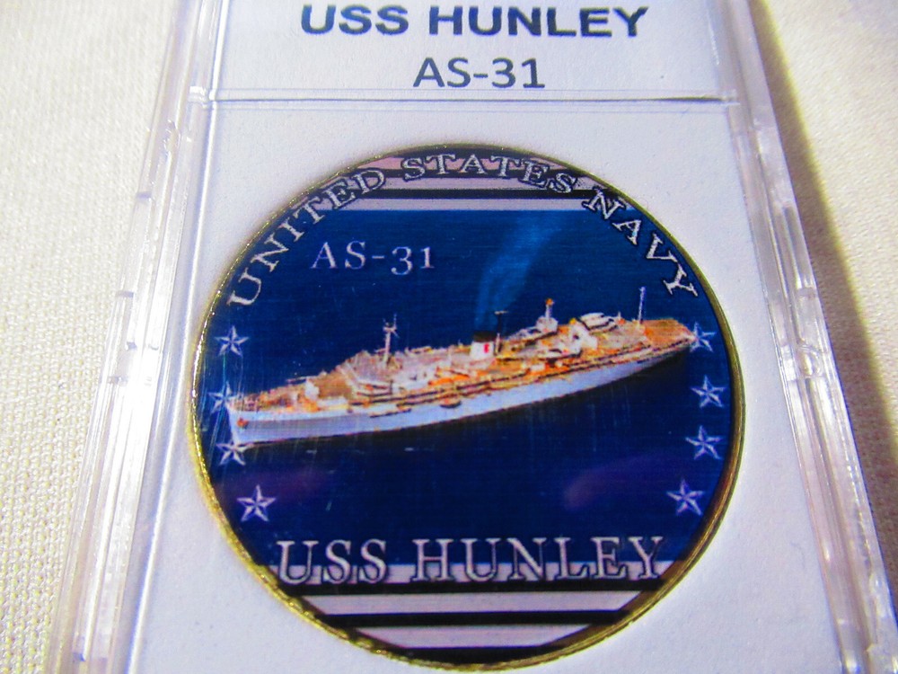 US NAVY - USS HUNLEY AS-31 Challenge Coin