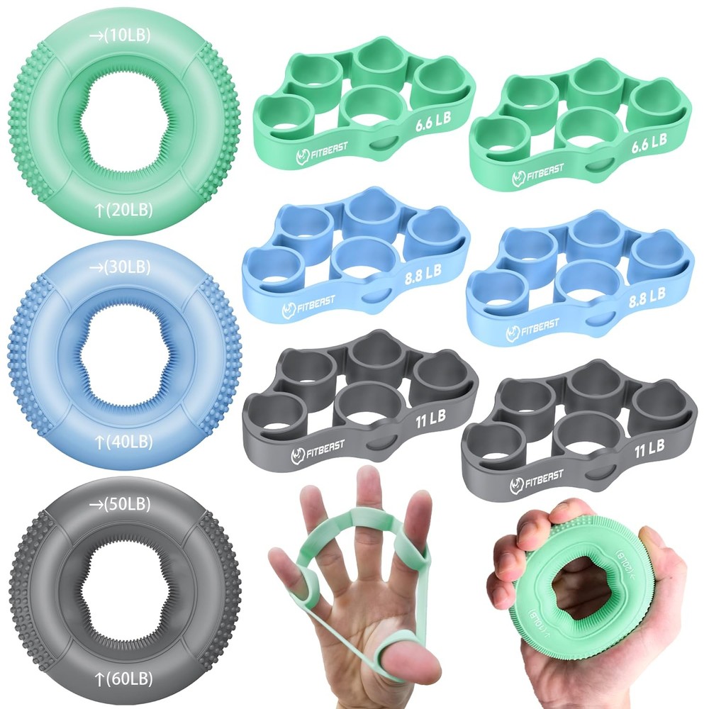 Grip Strength Trainer Finger Exerciser Forearm Strengthener