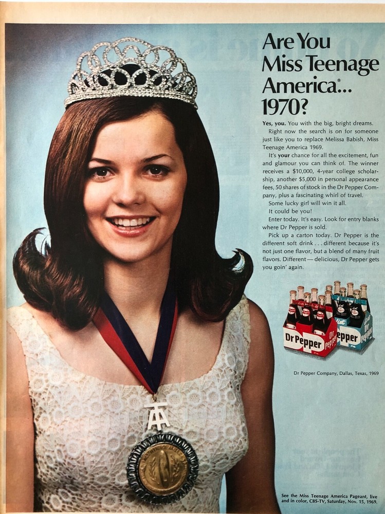 Vintage 1969 Dr. Pepper ad