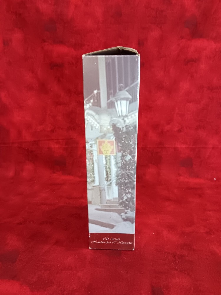 Vintage 2003 Old World Hand Crafted 10" Nutcracker In Original Box