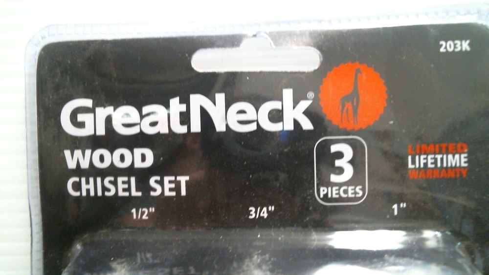 Great Neck Wood Chisel Set 3 Piece Set (203K) FS
