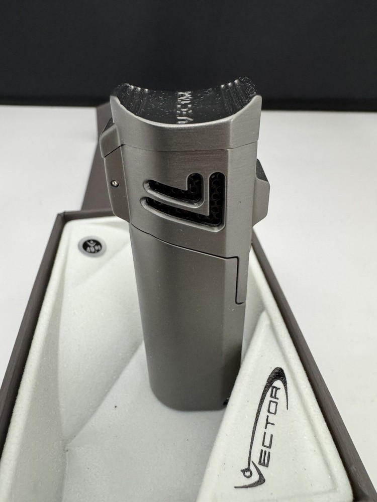 Vector Caliper - Single Large Jet Flame Torch Lighter - Gunmetal - New