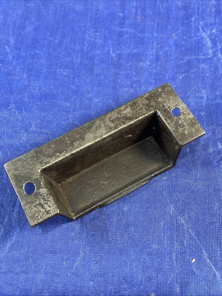 Bin Pull Apothecary Drawer Pull Handle Cast Iron Hardware Eastlake Vintage Ant.