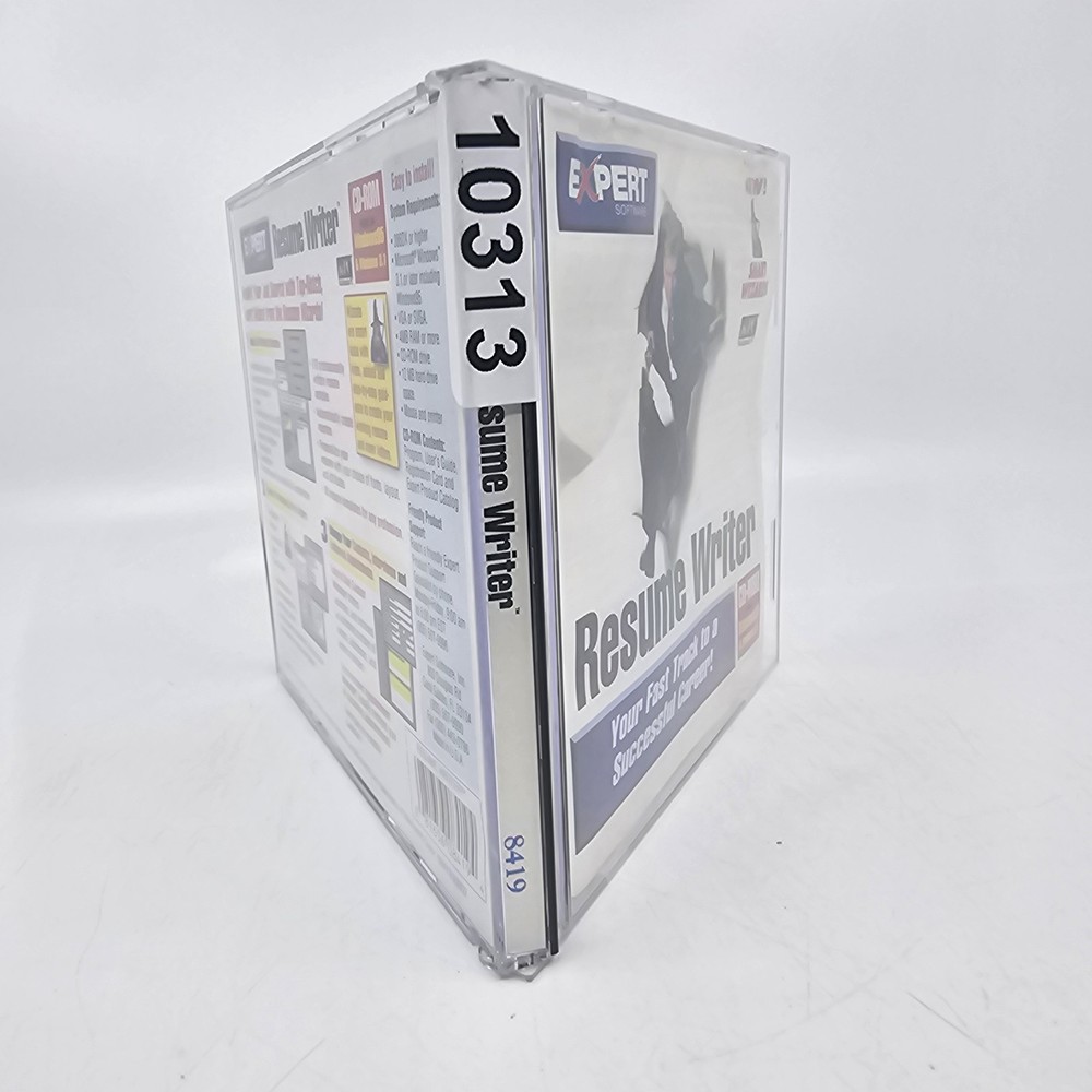 Expert Software Resume Writer CD-ROM PC Windows 95 & 3.1