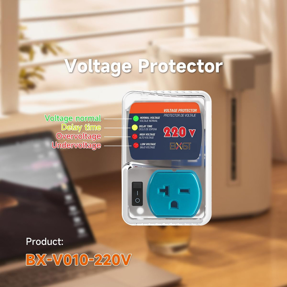 20A Heavy-Duty Surge Protector & Voltage Regulator for Refrigerators