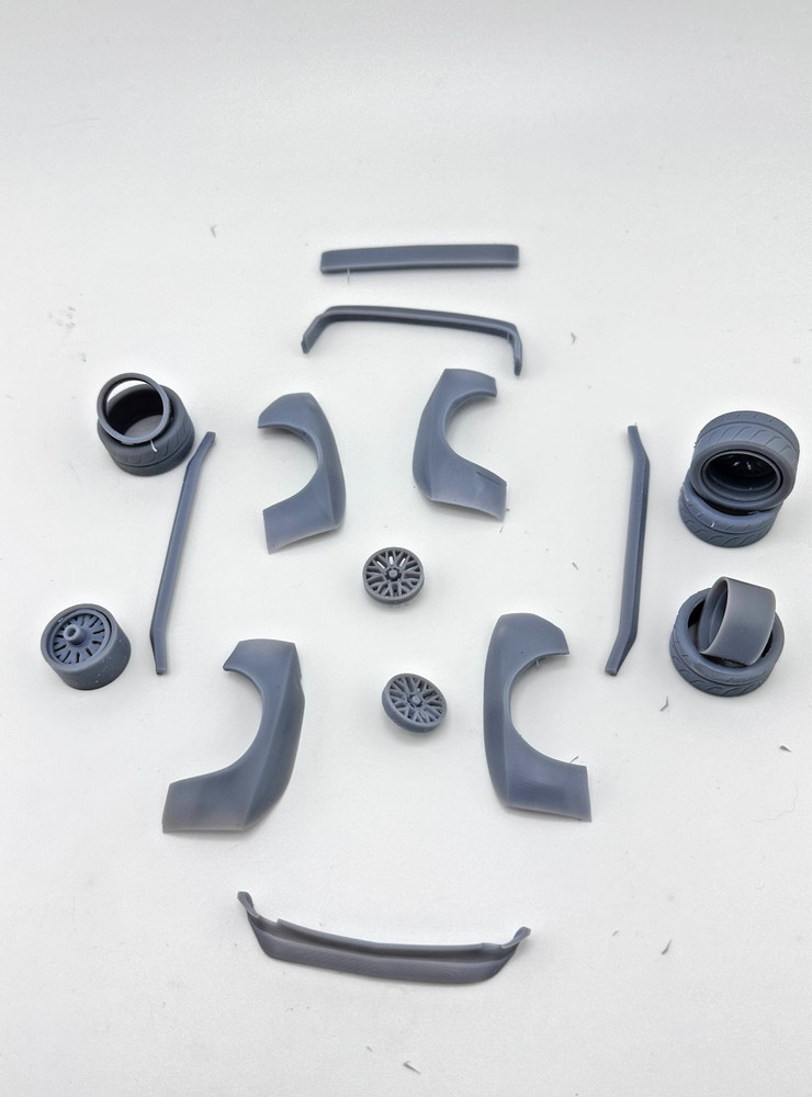 Widebody kit for 1970 Challenger 3d printed