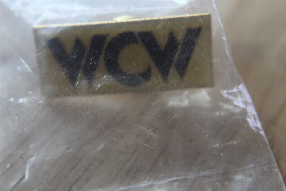 WCW WRESTLING PIN LOGO