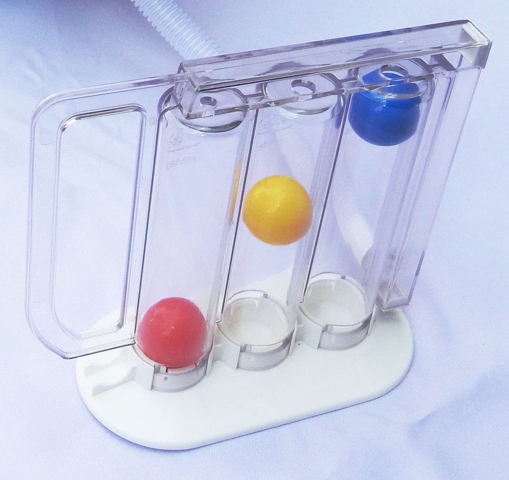 Breathing Exerciser Lung Function Improvement Deep Breathing Medical Polysizer.