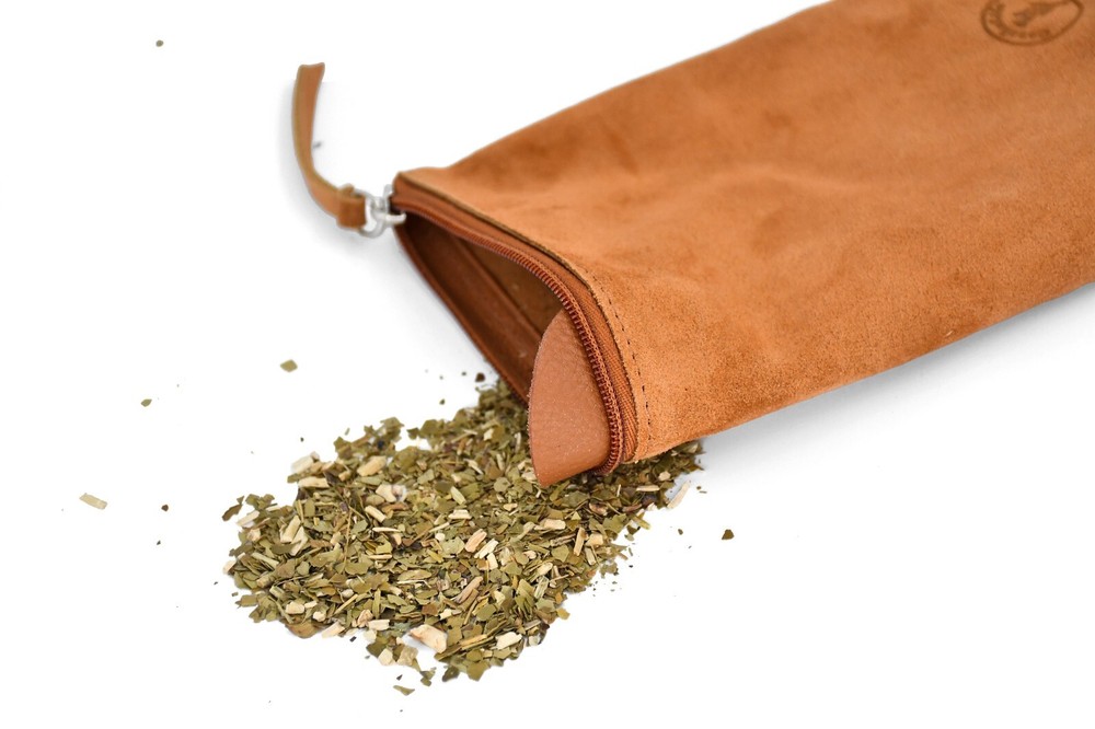 Yerba Mate Container, Mate Gourd Leather Accessory