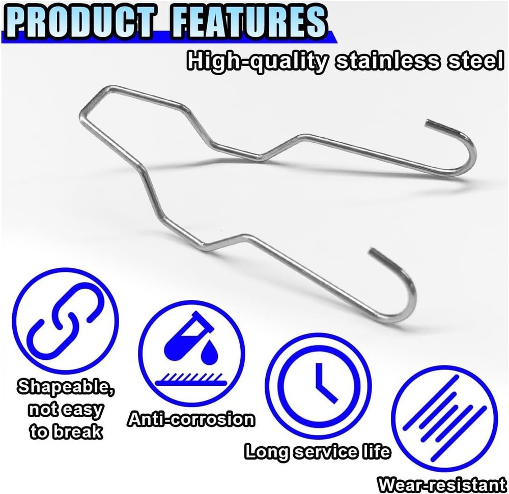 24PCS Car Bulb Retaining Spring Clips, Headlamp Dip Bulb Hoder Car Headlight Cla