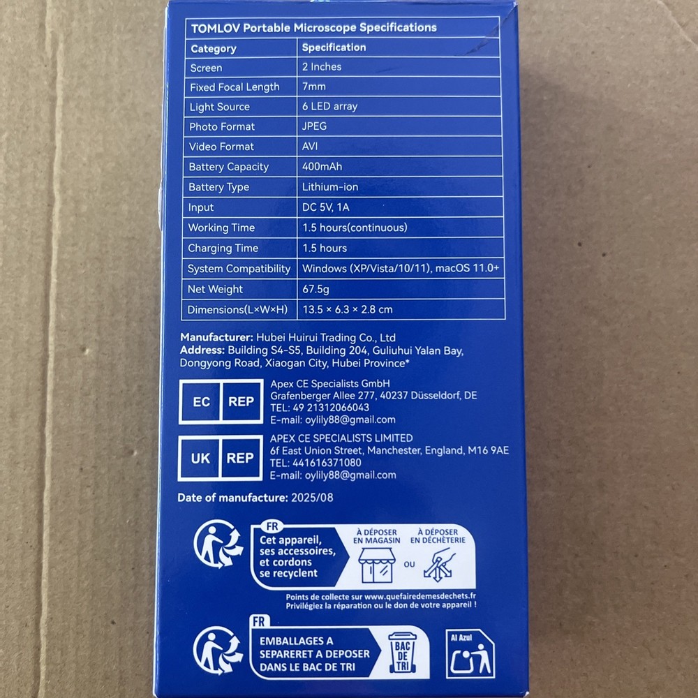 2025 Tonkin Portable Microscope