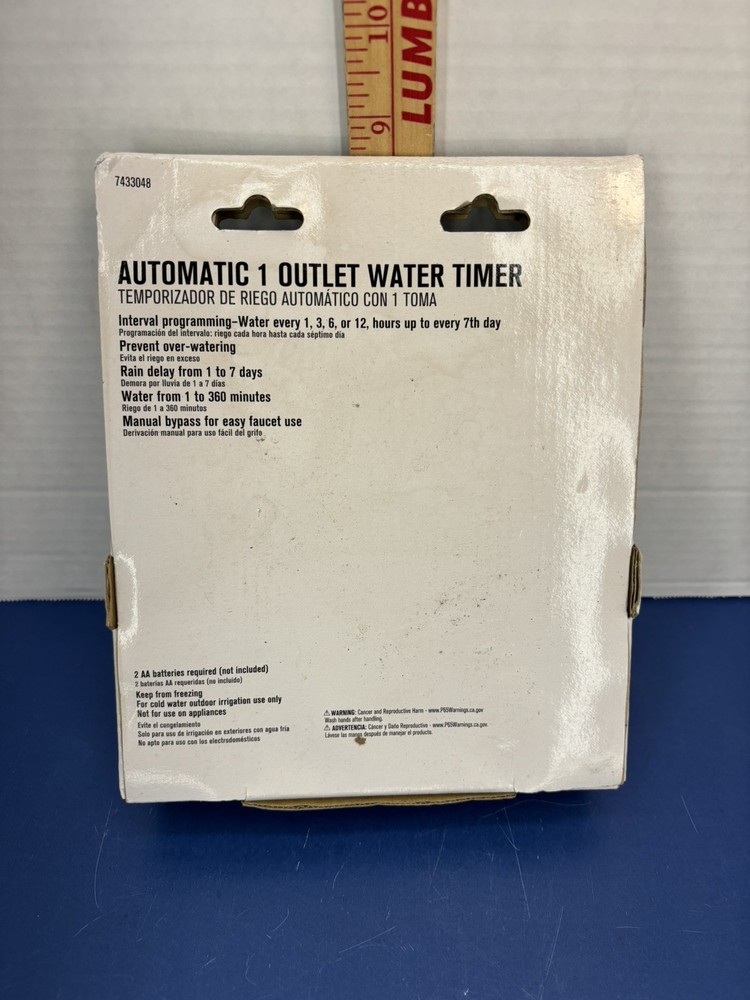 Ace 1 Zone Programmable Water Digital Hose Spigot Timer