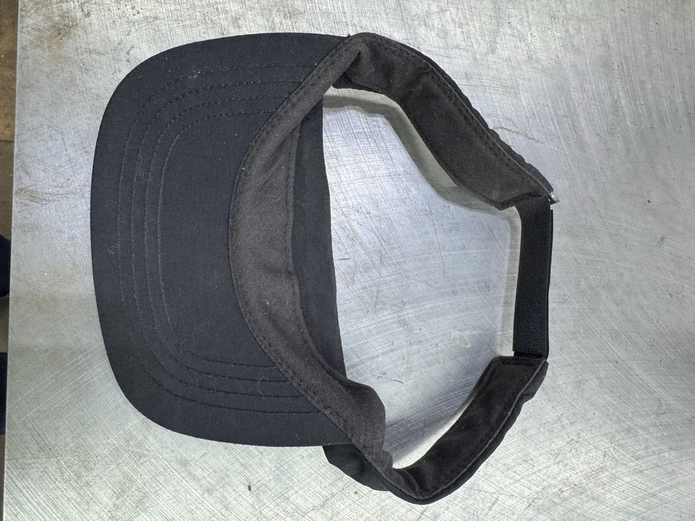 Bianchi Viser Hat Cap Strap Back Black Embroidered Logo Adjustable
