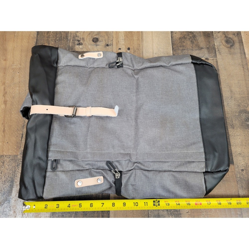 NWT Tocode Laptop BackPack Roll Top USB Anti Theft DaypackWater Repellent Gray