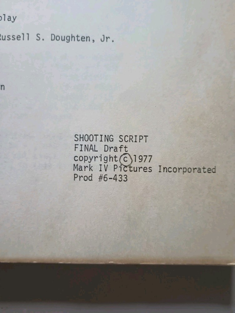 A Distant Thunder (1977) End Times Dystopian Movie Script Donald Thompson