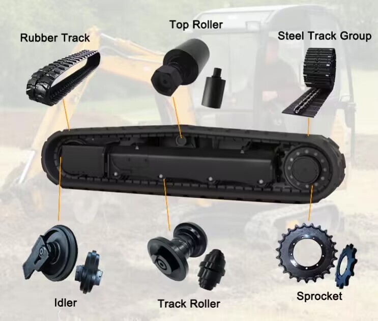 Bottom Roller Track Roller Fits For Neuson 3503 Mini Excavator Heavy Duty