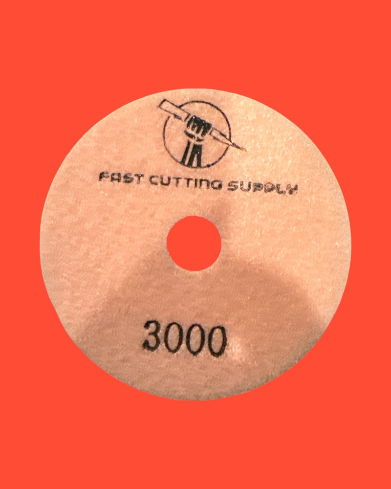 FCS  3000 Grit Diamond Polishing Pad, Disc, 4-inch Diameter