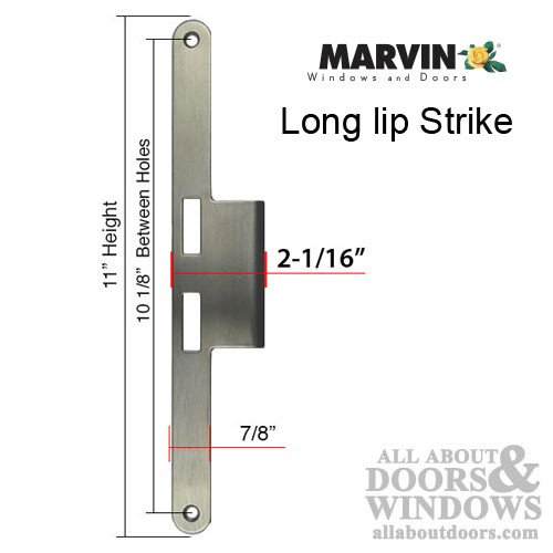 Marvin Strike Plate Active Panel Extended Lip 2-Panel Door - Choose Color