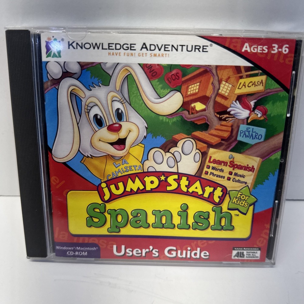 Jump Start Spanish for Kids Ages 3-6 CD-Rom PC Software #15