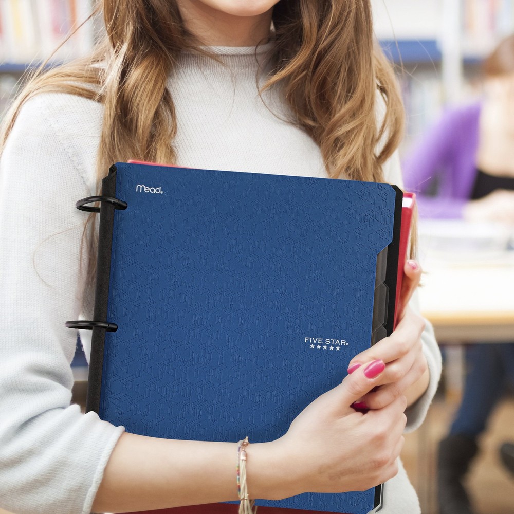 Flex Refillable College Ruled Notebook Plus Study App 1" Pacific Blue Plastic 3