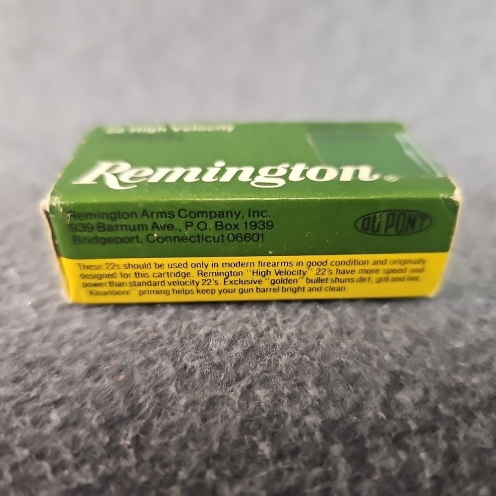 Vintage Remington 22 LR Cartridge Shell Box Empty