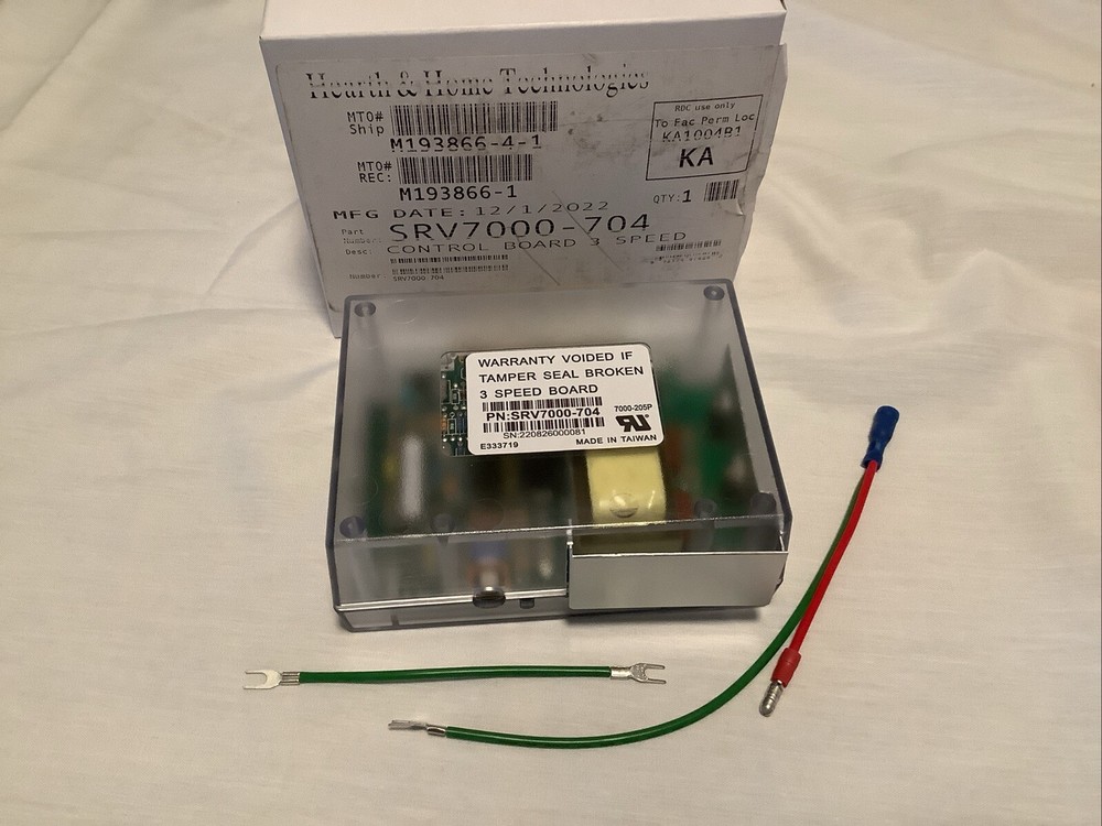 Hearth & Home Technology SRV7000-704 Control Board 3 Speed Quadra-Fire
