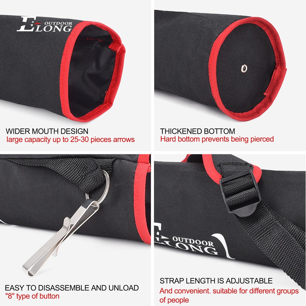 Archery Arrow Quiver Holder Adjustable Hip Back Quiver Hunting Target Practicing