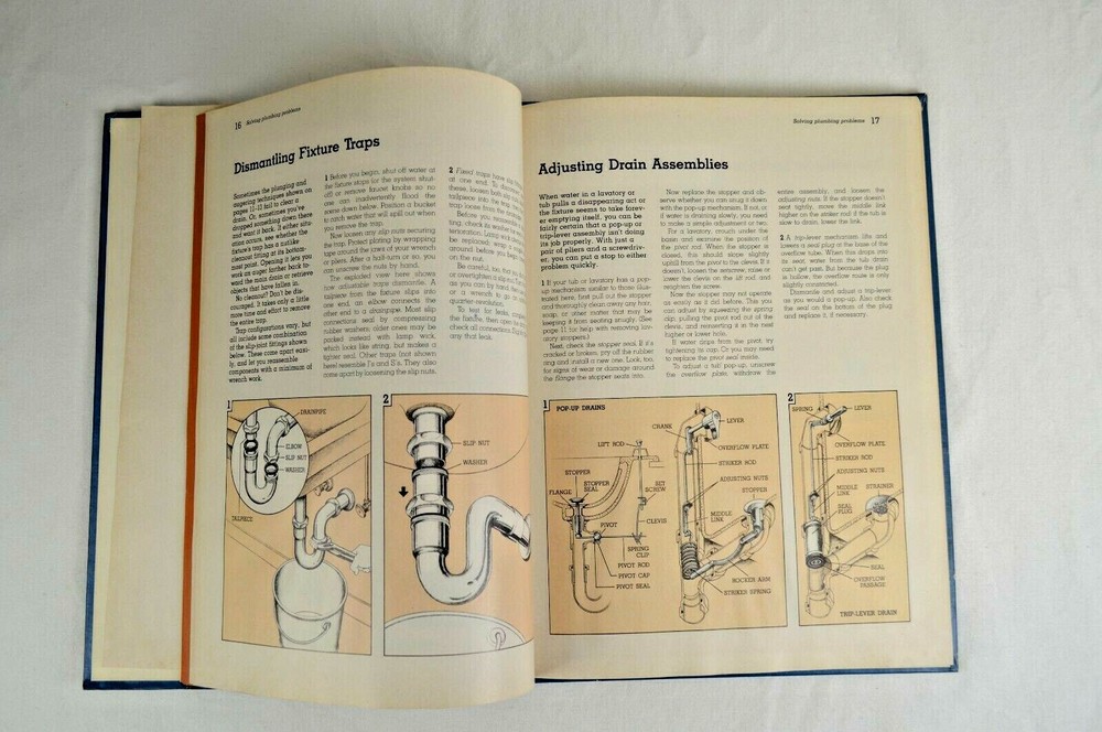 "Step By Step Basic Plumbing" Better Homes & Gardens Book 96 Pages 1981 V Good