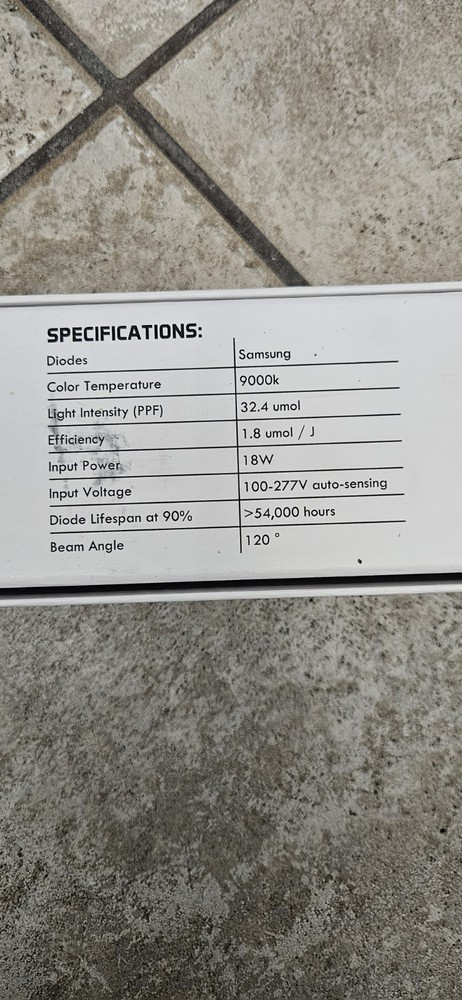 Luxx 9000K LED Grow Light Clone #172
