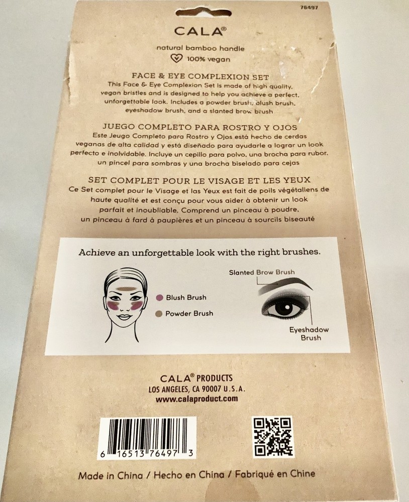 CALA Face & Eye Complexion Set 100% Vegan 4 Piece Set