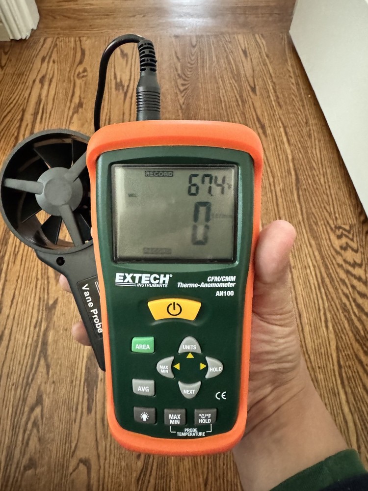 EXTECH AN100 THERMO-ANEMOMETER CFM/CMM