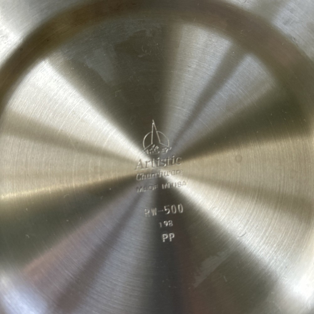 Artistic RW500 Silvertone stackable communion tray serves 40 Revell Ware