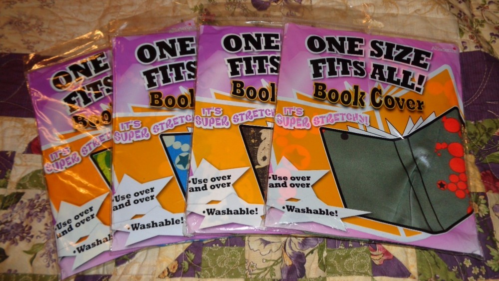 4 It's Academic One Size Fits All solid/Patterns Book Cover Super Stretchy #36
