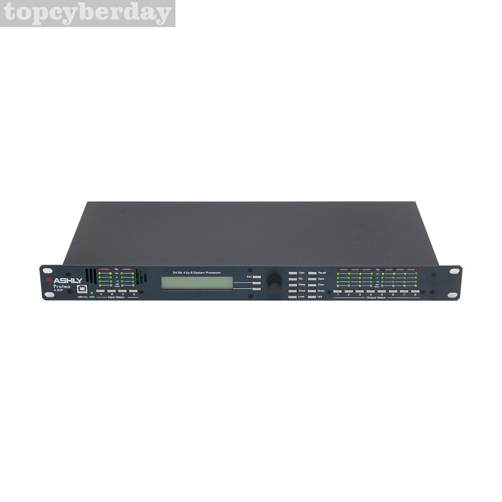 4.8SP DSP Digital Audio Processor Software 4 In 8 Out Professional Sound System