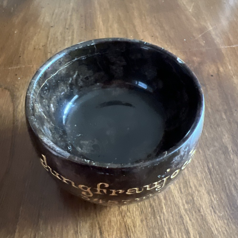 Jungfraujoch Switzerland Stone Souvenir Cup; Tiny! Charming!
