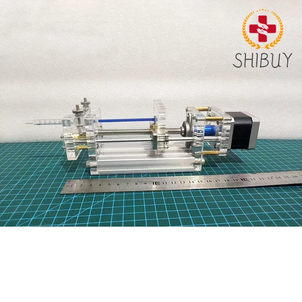 Small Syringe Pump Portable Micro Injection Device with Controller Laboratory