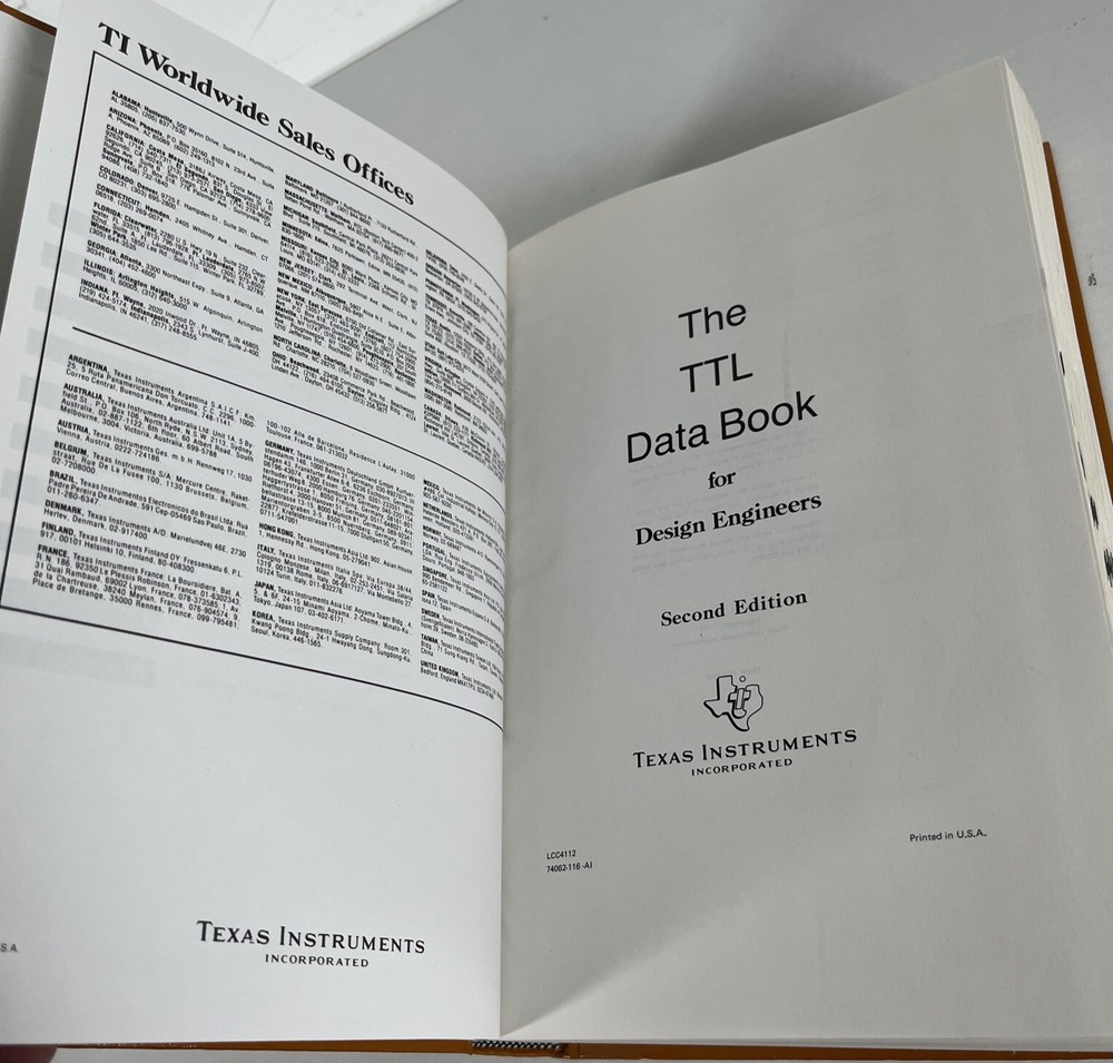 The TTL Data Book For Design Engineers Texas Instruments Second Edition 1981