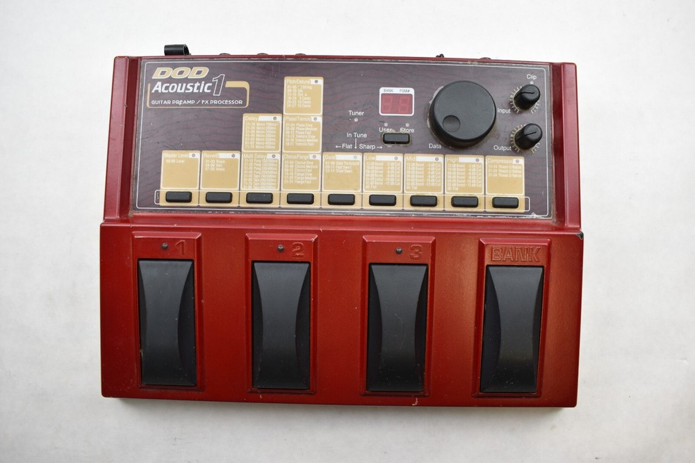 DOD Acoustic 1 Guitar Preamp/Fx Processor NO POWER SUPPLY