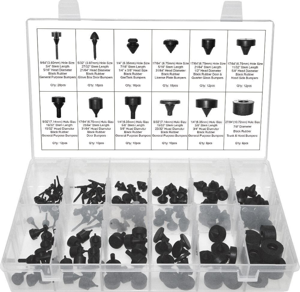 Swordfish 20030 - Rubber Bumper Assortment Compatible With GM Ford and Chrysler