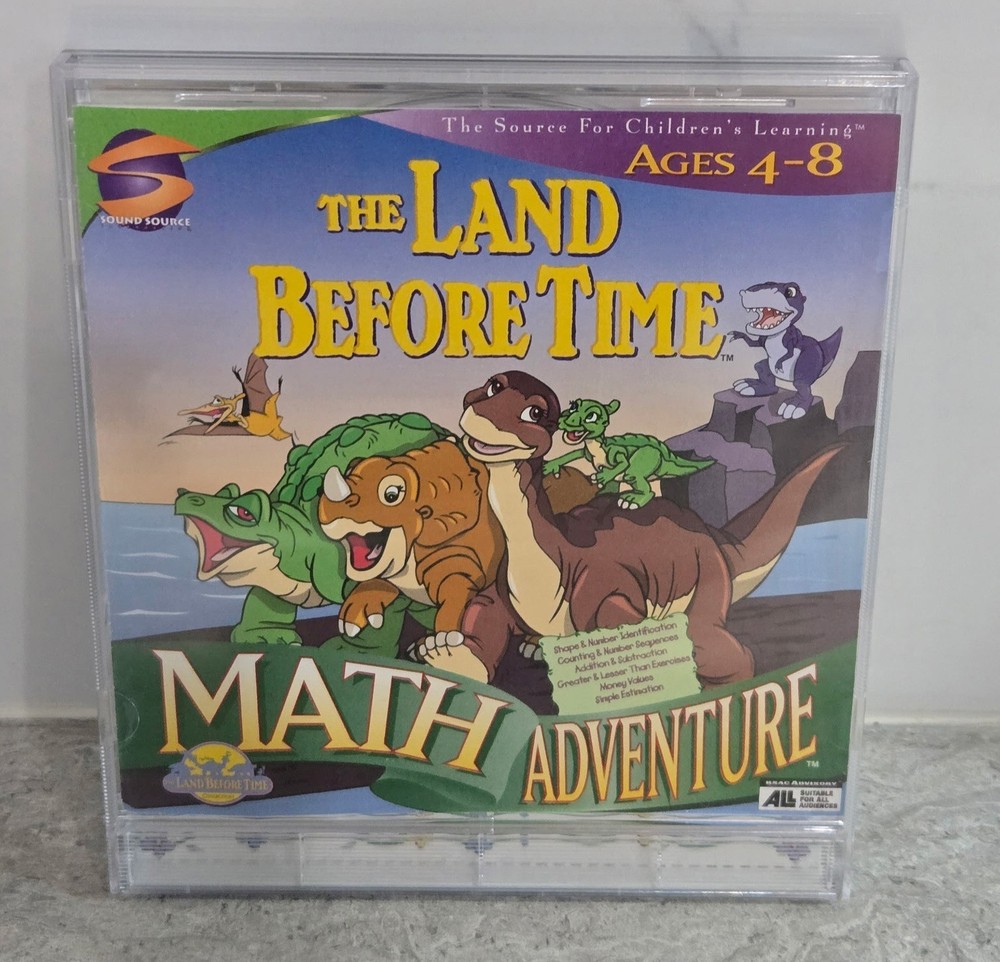 Interactive The Land Before Time Math Adventure CD-ROM Windows Untested