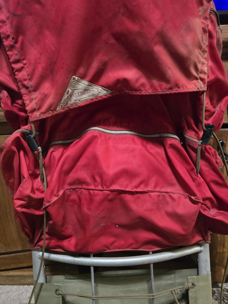 Vintage Kelty External Frame Hiking Camping Backpack Retro Red