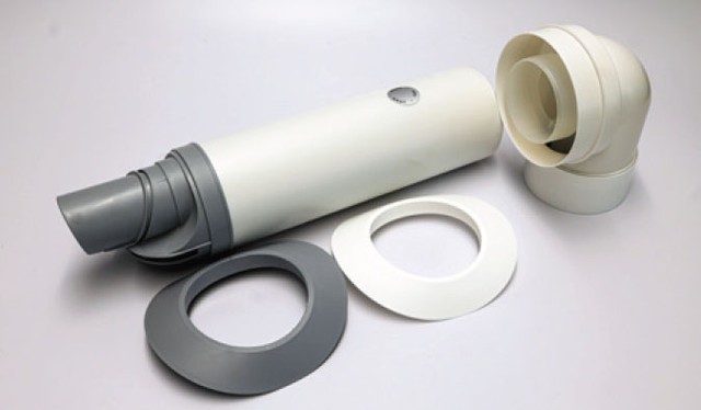 Rinnai 223182 21" Non-Condensing Plastic Horizontal Termination Kit 3"-5" DIA.