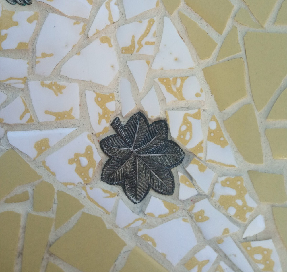 George Briard Tiled Tray 12" x 7" featuring Airforce silver tags