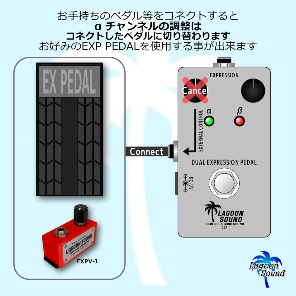 DEP】DUAL EXPRESSION PEDAL《2 preset/EXP》