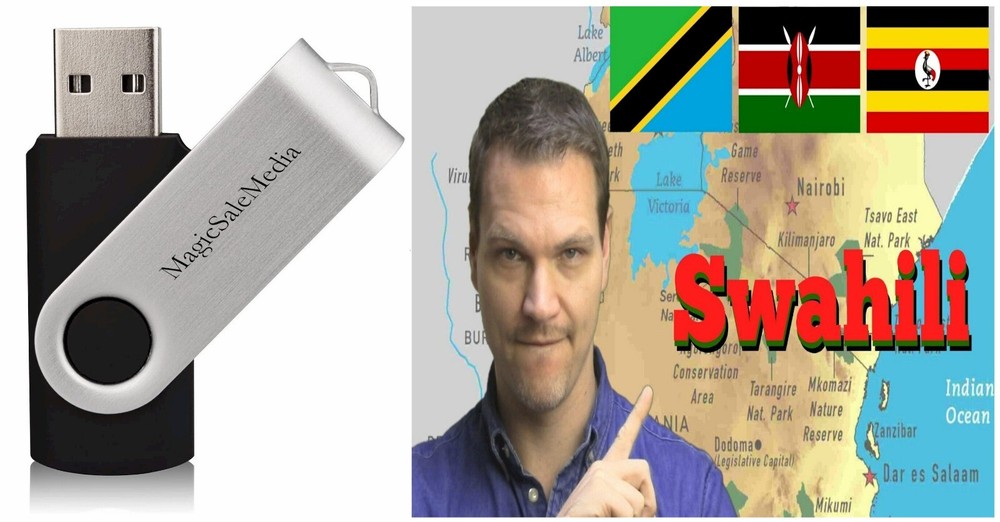 Learn Swahili Fast -The Most Complete & Comprehensive Language Course on USB