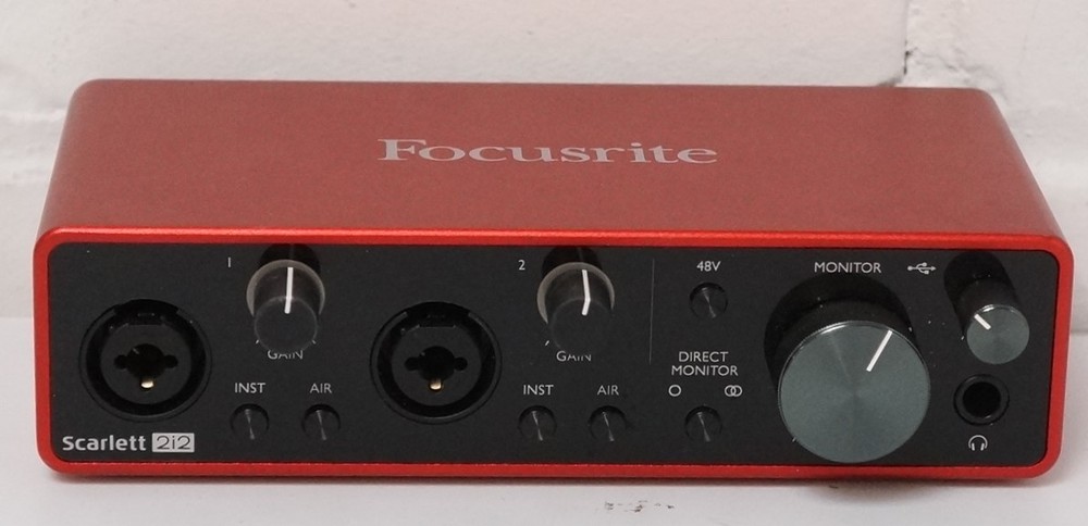 Focusrite Scarlett 2i2 Studio 3rd Gen Audio Interface w/ Mic & Cables