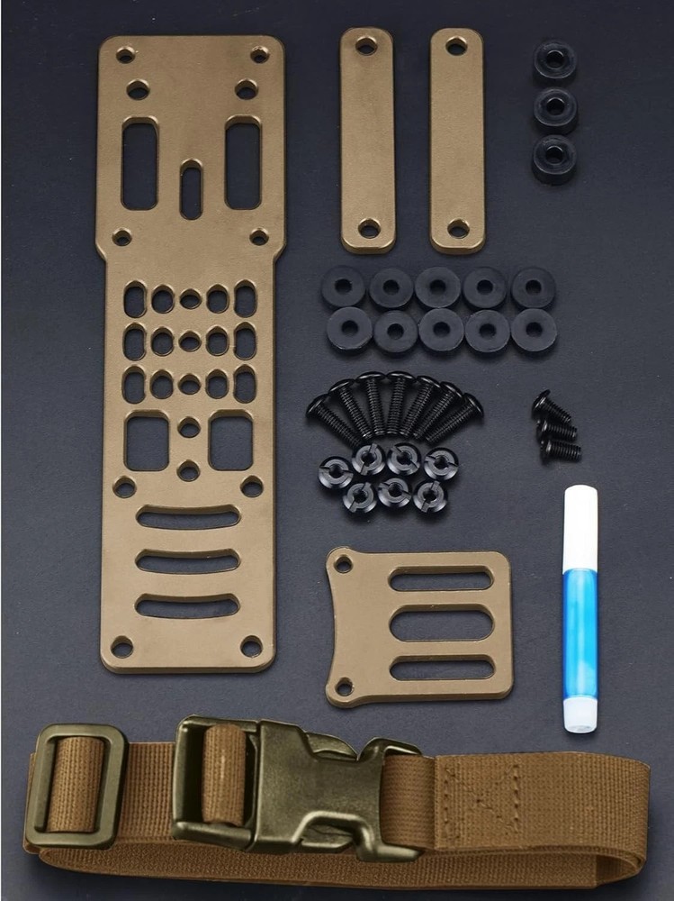 Tactical Modular Holster Adapter with QLS kit, Drop Leg Platform tan